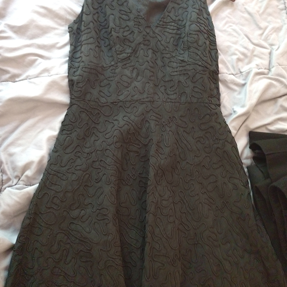 Charter Club textured black dress size M